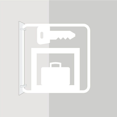 【SALE必要経費】グリーンクロス ツケレルン 3Wayピクトサイン(ロッカー) 白 ( 6300034900 ) (株)グリーンクロス