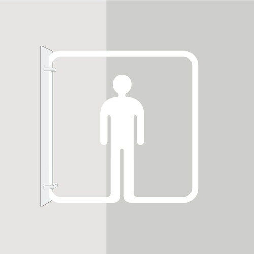 【SALE必要経費】グリーンクロス ツケレルン 3Wayピクトサイン(御坊っちゃん室内用便器02) 白 ( 6300034848 ) (株)グリーンクロス