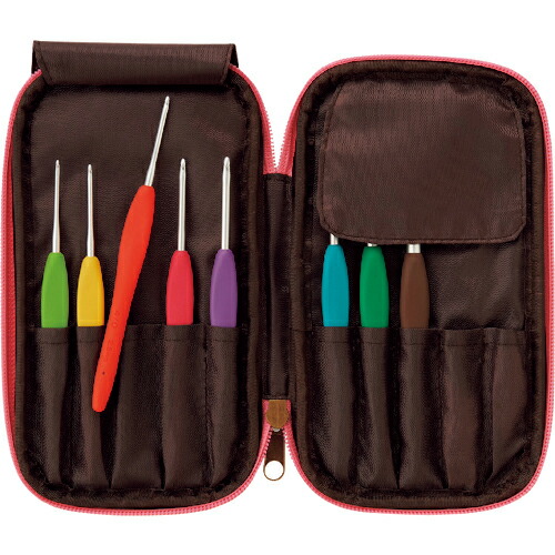 楽天市場】ジッパー付 かぎ針ケース クロバー 編み物 : 手芸材料の専門