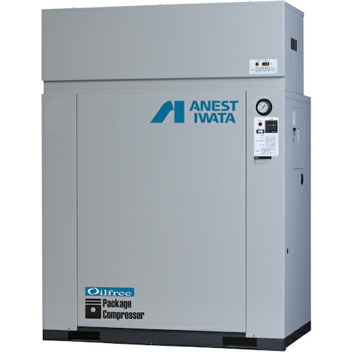 アネスト岩田 レシプロコンプレッサ(パッケージ・オイルフリータイプ) ドライヤー 60Hz モーター出力5.5kW ( CFP55CF-14DM6 ) アネスト岩田(株) 【メーカー取寄】