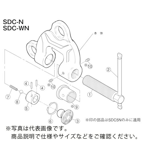 百貨店 ( スーパーツール ) スクリユ-カムクランプ カム ( SDT2N )