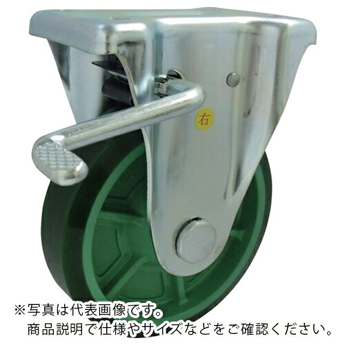 ヨドノ 脂製ウレタン天然ゴム拷問台(ベアリング無)くっ付ける車ストッパー付 ( PNUAKB200 ) 【製造業者取寄】