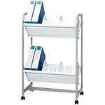 PLUS ( つけ加える ) 36236)整理保存用具手押し車 ( FY-9060F WH ) 【製造業者取寄】