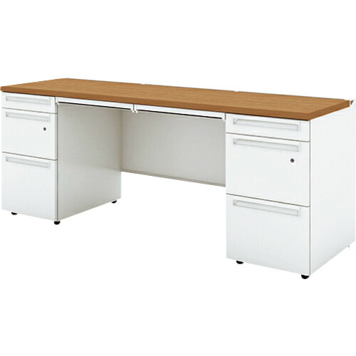 【SALE必要経費】PLUS ( つけ加える ) 779646)US 両袖机 ( UR-186D-33 T2/W4 ) つけ加える(株)