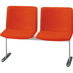 PLUS ( プラス ) 17891)LS-270 ロビーチェア2人用背付 ( LS-2721S OR ) プラス(株) 【メーカー取寄】