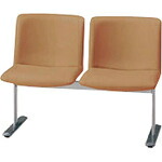 PLUS ( プラス ) 17896)LS-270 ロビーチェア2人用背付 ( LS-2721N BE ) プラス(株) 【メーカー取寄】