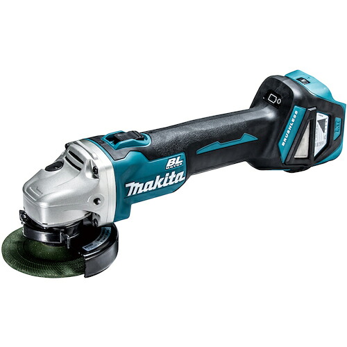 マキタ 充電式ディスクグラインダ 18V 100mm 6.0Ah 無線連動・ダイヤル変速付タイプ スライドスイッチ 本体のみ (バッテリ・充電器・ケース別売) ( GA412DZ )