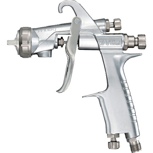 アネスト岩田 小形スプレーガン(重力式) ノズル口径Φ1.0 空気使用料75L/min ( WIDER1-10E1G )