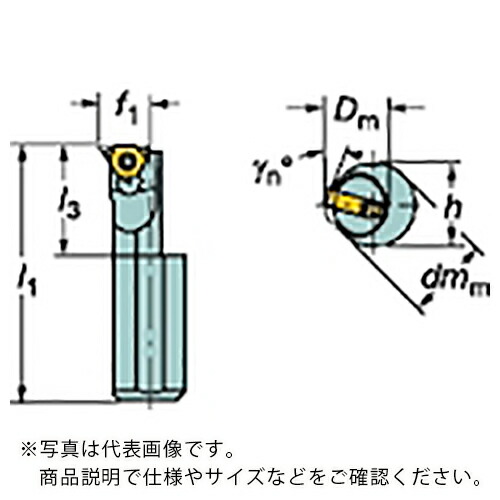 サンドビック T-Max U-ロック ねじ切りボーリングバイト(480) ( R166.OKF-16-1625-11B (480) )