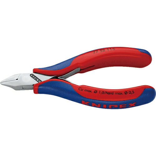 KNIPEX エレクトロニクスニッパー ( 7752-115 )|Orange Tool Tokiwa