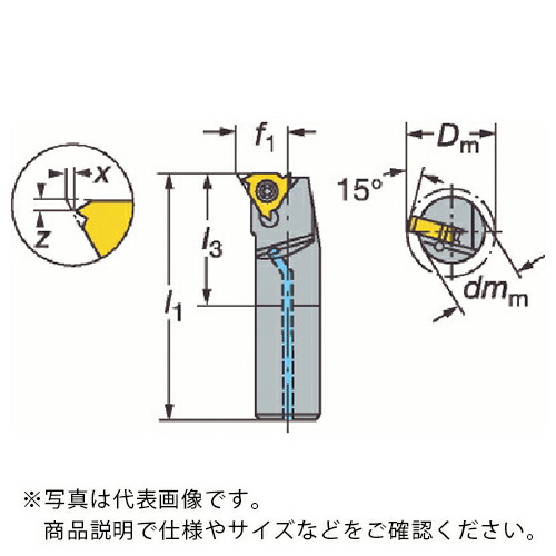サンドビック T-Max U-ロック ねじ切りボーリングバイト(480) ( L166.0KF-16-1220-11B (480) )