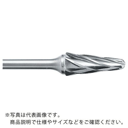 スーパー ( スーパーツール ) スーパー超硬バー アルミカット ロー付タイプ シャンク径6mm テーパー型 刃径:9.5 ( SB7C01SA )