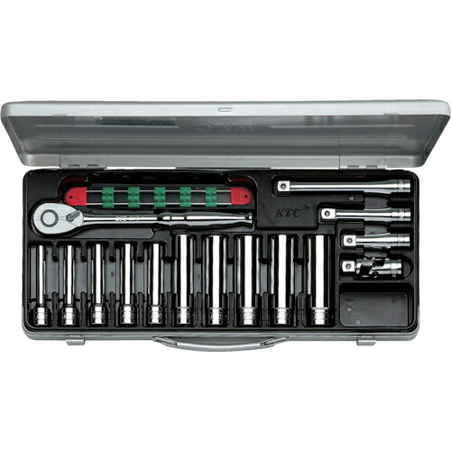 KTC ( 京都機械工具 ) 12.7sq.ディープソケットレンチセット[15点] ( TB4L10X )｜Orange Tool Tokiwa