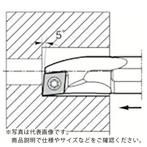 京セラ 内径・奥端面加工用超硬防振バー C/E-SCLC-A(N) ( S10L-SCLCL06-12A )