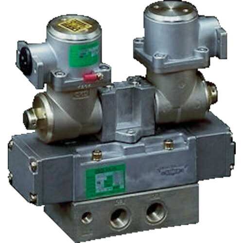CKD 電磁弁 パイロット式 防爆形5ポート弁 4Fシリーズ(シングルソレノイド) Rc1/4 AC200 ( 4F410E-08-TP-AC200V )