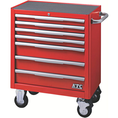 KTC ( 京都機械工具 ) ローラーキャビネット(7段7引出し)レッド ( EKW-1007R )