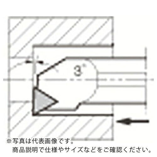 京セラ ソリッドCBN用 内径加工用ボーリングバー S-CTUN-A ( S25X-CTUNR11-30A )
