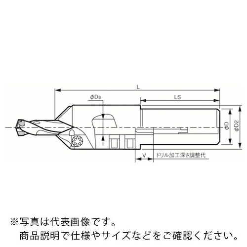 京セラ 神通力せん孔機DRC用面取り差し押さえ ( S32-CH12 )