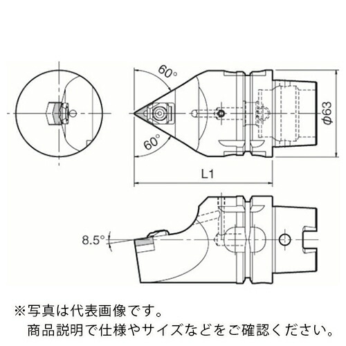 京セラ 複合加工機用旋削工具 外径加工用ホルダ WTEN ( T63H-WTENN-L16 )