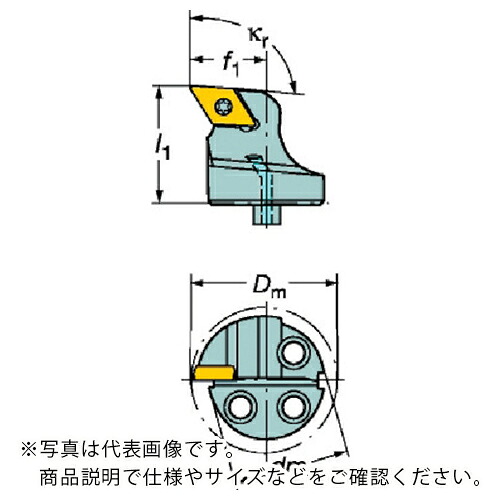 サンドビック コロターンSL コロターン107用切り立てる上端(410) ( 570-SDUCL-20-11 (410) )