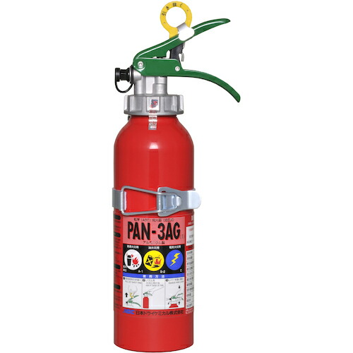 NDC ( 日本ドライケミカル ) 自動車用加圧式粉末ABC消火器 PAN-3AG([[R1]]) ( PAN-3AG-1 )