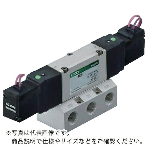CKD 電磁弁 パイロット式5ポート弁セレックスバルブ 4Kシリーズ 6.3C Rc1/4 AC100V ( 4KB320-08-AC100V )