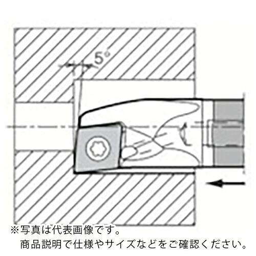 京セラ 内径・奥端面加工用超硬防振バー E-SCLP-A(N) ( E12Q-SCLPR08-14A-1/2 )