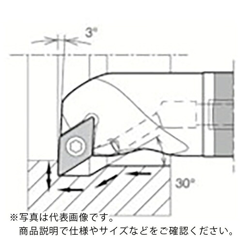 京セラ 倣い加工用超硬防振バー E-SDUC-A ( E12Q-SDUCR07-16A )