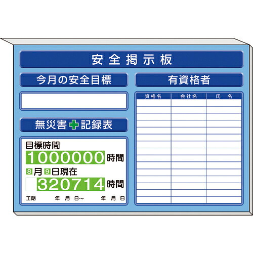 社会的単位 ミニ電子掲示板有所有権者商品目録表他入 青地 ( 313-87AB ) 【製造業者取寄】
