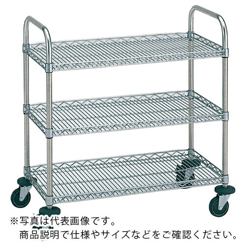 ERECTA ( エレクター ) サイドアップエレクターカート 万能カート 間口605mm×奥行460mm×高さ1072mm 3段 ( NBKMU ) エレクター(株) 【メーカー取寄】