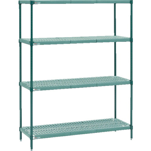 ERECTA ( エレクター ) スーパーエレクタープロ 間口1824mm×奥行612mm×高さ1387mm 4段 ( PR2472NK3･54PK3-4 )
