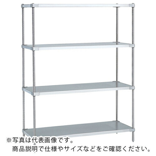 ERECTA ( エレクター ) 304ソリッドエレクターシェルフ 間口1063×奥行614×高さ1587 5段 ( LSS1070SXPS1590-5 ) エレクター(株) 【メーカー取寄】