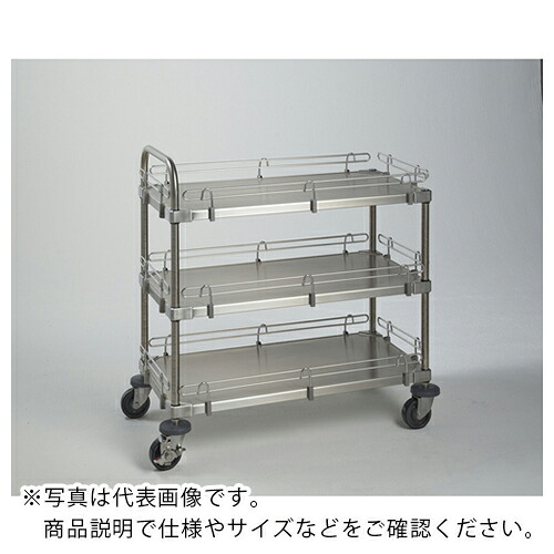 ERECTA ( エレクター ) スーパーシリーズ 落下防止カート I型 304ソリッドシェルフ W759mmxD461mmxH1071mm ( RC1MSS760SB ) エレクター(株) 【メーカー取寄】