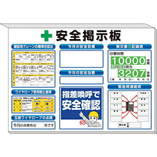 ユニット ミニ掲示板 クレーン合図法他入 白地 ( 313-89 ) ユニット(株) 【メーカー取寄】