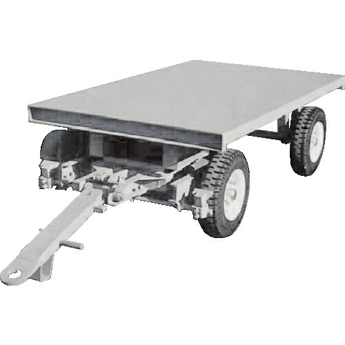 ダンディ ( 花岡車輛 ) 産業用単輌トレーラー 4輪ナックル式前後両牽引型(同一軌跡内輪差無し) 1500kg ( TD015A-K4-S ) 花岡車輛(株) 【メーカー取寄】