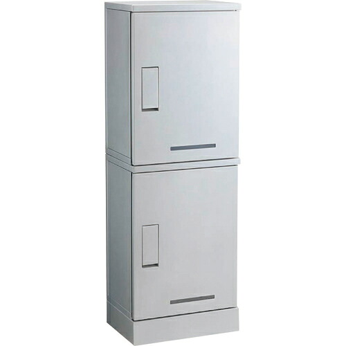 河村電器 ( 河村電器産業 ) 宅配ボックス席 RUSUPO しろがね色 1300×450×310 2段手合い ( KD2-31CS ) 【製造業者取寄】