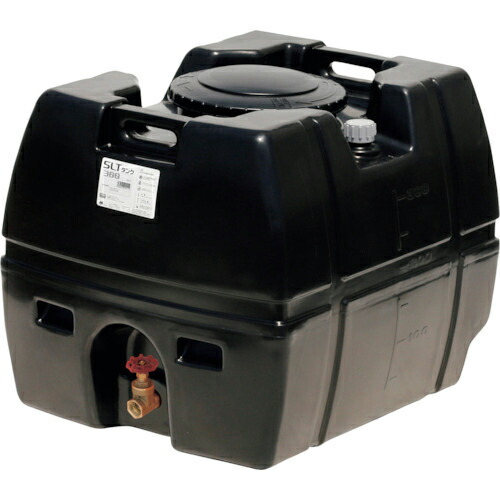 SUIKO ( スイコー ) スーパーローリータンク 300L 黒 直後ばらいスリースバルブ40A付 ( SLT-300 BK+SV40A ) 【製造業者取寄】