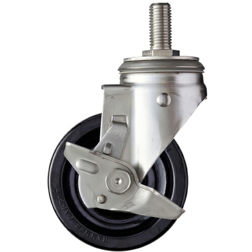ハンマー ( ハンマーキャスター ) SUS サイドSP付 ねじ込み フェノール車125mm ( 313SA-PH125 ) ハンマーキャスター(株) 【メーカー取寄】