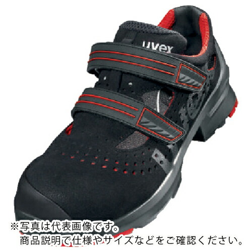 【SALE必要経費】UVEX 【売切商いもの】サンダル 黒いこと/赤いこと 27.5コマーシャル ( 8536.5-43 )