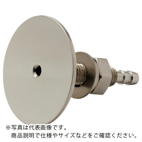 マノスター ( 山本電機製造所 ) 飾りつけピトー管(飾りつけ静圧管) SUS製 一皿面の完成:鏡面完成 当て嵌める壁厚さ10~30粍 ( PTC-VT6-30-SMF )