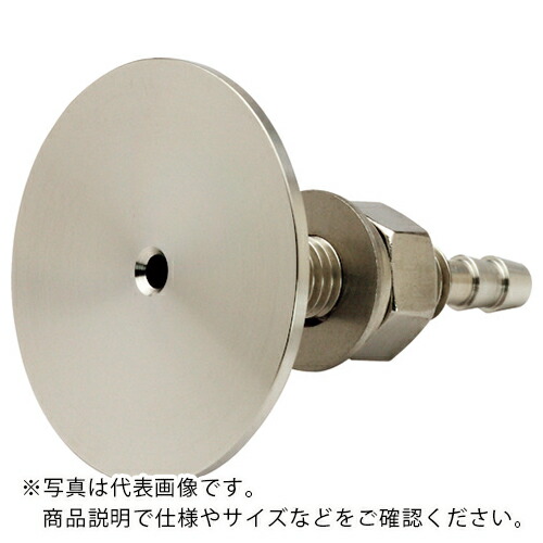 マノスター ( 山本電機製作所 ) 飾りピトー管(飾り静圧管) SUS製 プレート面の仕上げ:切削仕上げ 適用壁厚さ10~30mm ( PTC-VT6-30-S )