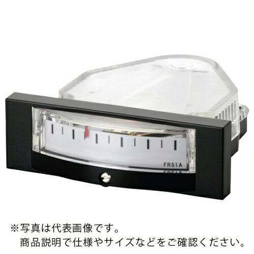 マノスター ( 山本電機製作所 ) 微差圧計 マノスターゲージ ＜パネル横目盛形＞ 計測範囲０～５０Ｐａ ( FR51AHV50DV )