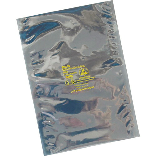 SCS ( DESCO ) 静電気シールドバッグ フラットタイプ 152X305mm 100枚入り ( 100612 ) 【10箱セット】 【メーカー取寄】