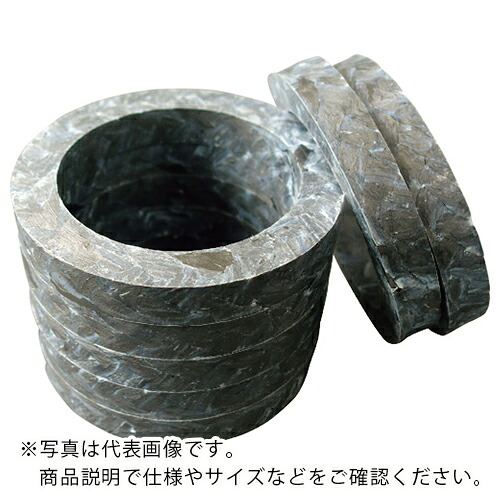 Matex ( ジャパンマテックス ) 蒸気用低摺動汎用グランドパッキン リング成型品 内径34×外径54×高さ10mm ( 8515R-34-54-10 ) 【5個セット】 ジャパンマテックス(株) 【メーカー取寄】
