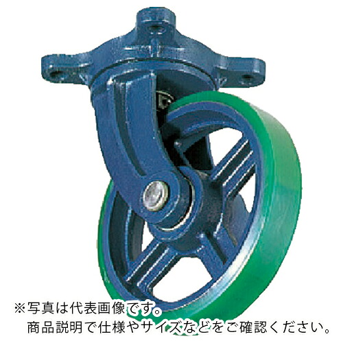 KYOMACHI ( 京町産業車輌 ) ダクタイル製自在金具付ウレタン車輪200MM ( FJ-200 ) 京町産業車輌(株) 【メーカー取寄】
