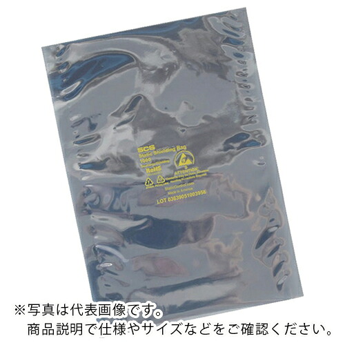 SCS ( DESCO ) 静電気シールドバッグ フラットタイプ 152X660mm 100枚入り ( 100626 ) 【10箱セット】 【メーカー取寄】