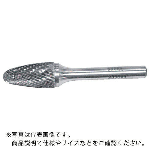 スーパー ( スーパーツール ) スーパー超硬バー シャンク径6mm(砲弾型)シングルカット(刃径:16.0) ( SB3C06S )