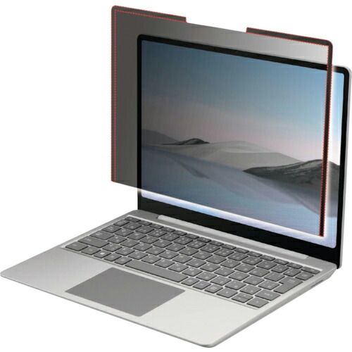 ELECOM ( エレコム ) Surface Laptop Go用のぞき見防止フィルタ ナノサクション 12.4インチ ( EF-MSLGPFNS2 ) エレコム(株) 【メーカー取寄】