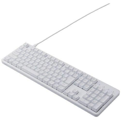 ELECOM ( エレコム ) メカニカルキーボード 有線 USB Type-C着脱式 フルサイズ 茶軸 ホワイト ( TK-MC50UKTWH ) エレコム(株) 【メーカー取寄】