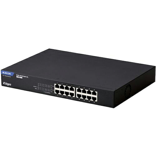 ELECOM ( エレコム ) 法人向けスイッチングハブ アンマネージ Giga PoE 16ポート 3年保証 ( EHB-UG2D16F-PL ) エレコム(株) 【メーカー取寄】